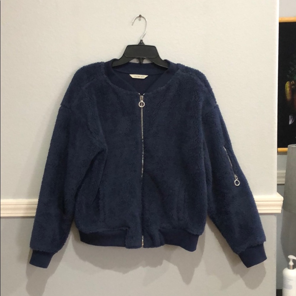 Calvin Klein Jeans Fuzzy Jacket - Picture 2 of 4